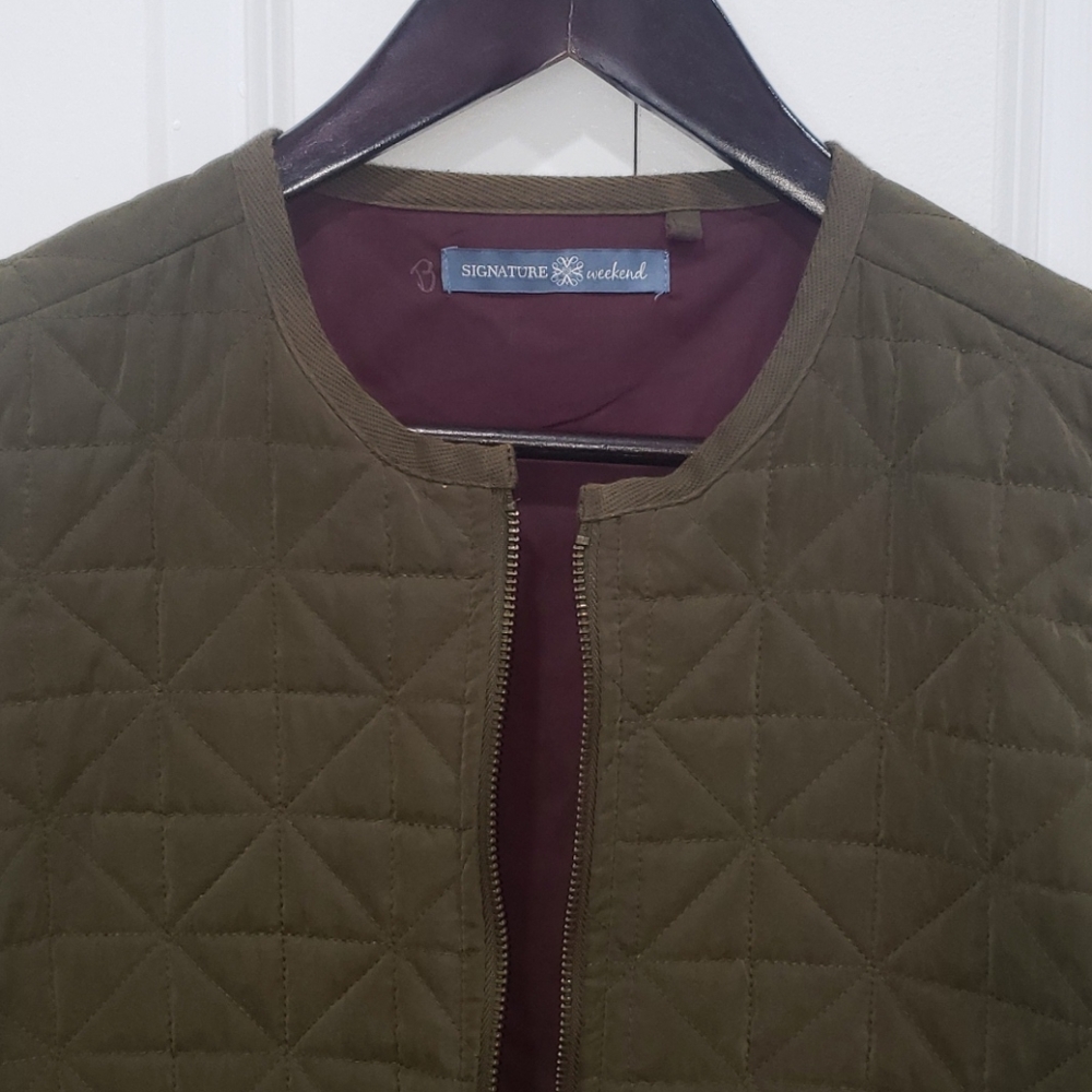 Signature weekends quilted jacket. - Picture 3 of 15